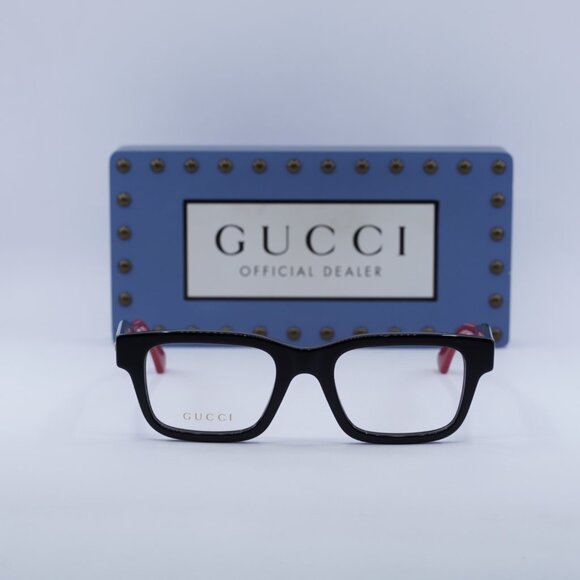Gucci GG1865O 001 Square Eyeglasses – Black 50mm - Picture 2 of 9